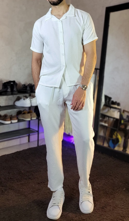 Ensemble Capri Élégant en Tissu Premium – Style sans Effort & Confort